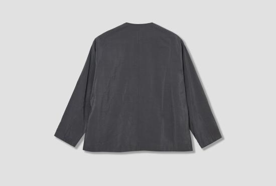 26SS 르메르 셔츠 브이넥  - 드라이 실크 SH1235 LF1308 라이트 그레이 - LEMAIRE