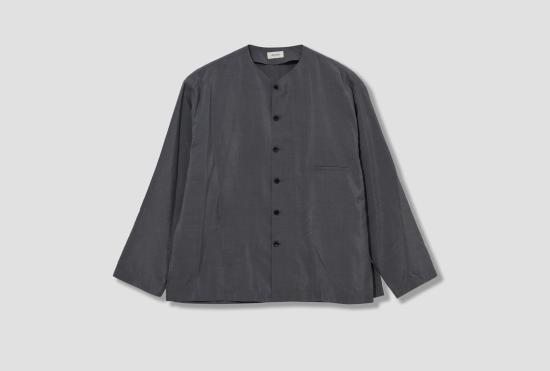 26SS 르메르 셔츠 브이넥  - 드라이 실크 SH1235 LF1308 라이트 그레이
