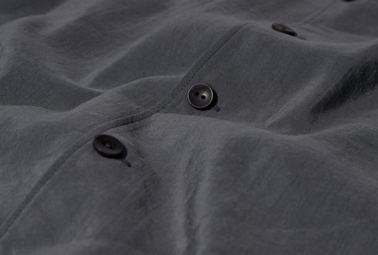 26SS 르메르 셔츠 브이넥  - 드라이 실크 SH1235 LF1308 라이트 그레이 - LEMAIRE