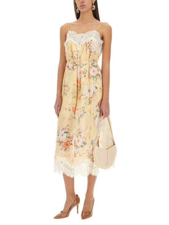 25SS 짐머만 원피스 0980DRS255 YLWCFL YELLOW - ZIMMERMANN