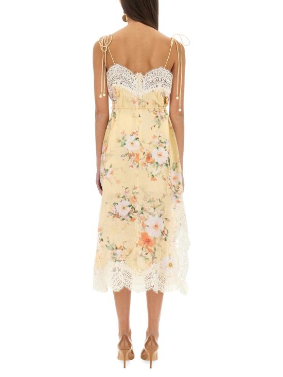 25SS 짐머만 원피스 0980DRS255 YLWCFL YELLOW - ZIMMERMANN