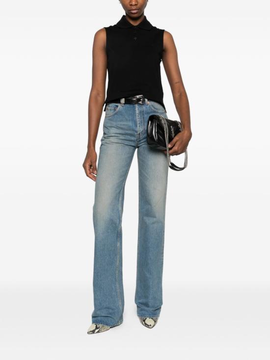 26SS 생로랑 민소매 티셔츠 862601 Y37ZE 1000 BLACK DOM - SAINT LAURENT