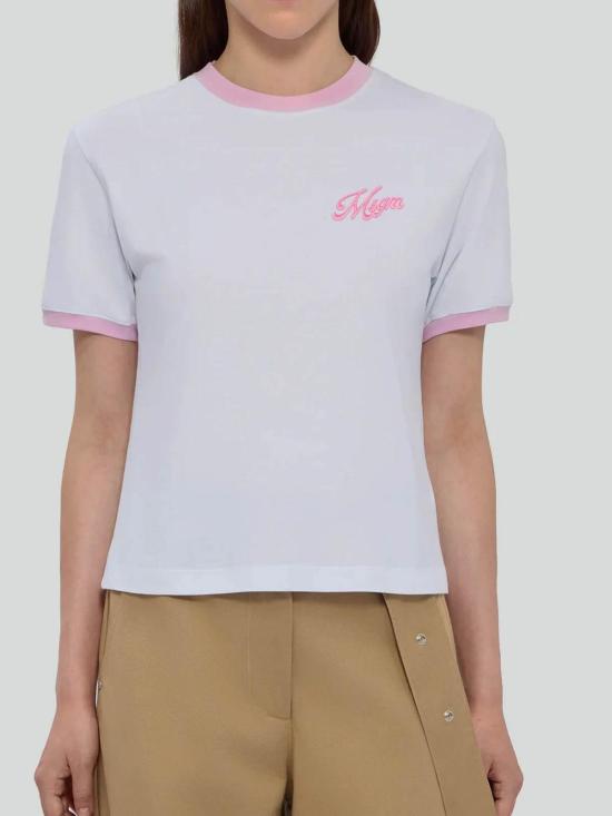 26SS 엠에스지엠 반팔 티셔츠 4041MDM112D 267002 01 OPTICAL WHITE DOM - MSGM