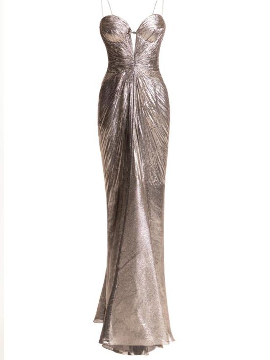 26SS 마리아루시아호한 롱 원피스 DAKOTA SILVER Argento