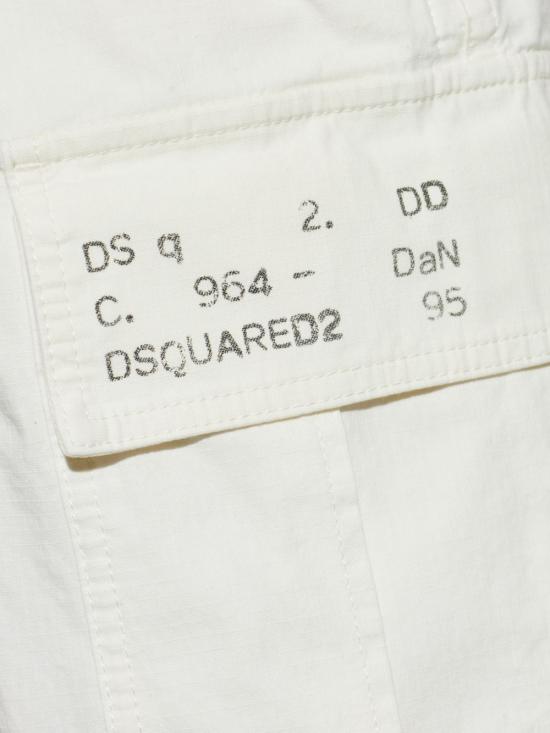 26SS 디스퀘어드2 숏팬츠 S71MU0881D35058 100 White - DSQUARED2
