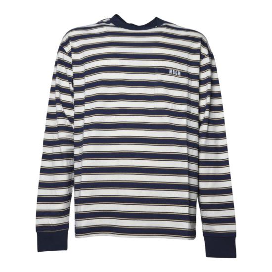 26SS 엠에스지엠 긴팔 티셔츠 4040MM115D 267019 02 WHITE DOM