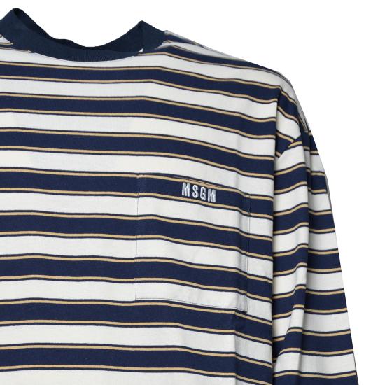 26SS 엠에스지엠 긴팔 티셔츠 4040MM115D 267019 02 WHITE DOM - MSGM