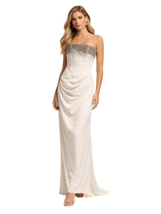 26SS 아멘쿠튀르 미디 원피스 AMS26502 B14 Bianco - AMEN COUTURE