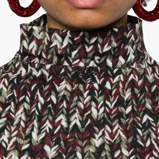  로에베 긴팔 티셔츠 코튼  (녹색) - LOEWE