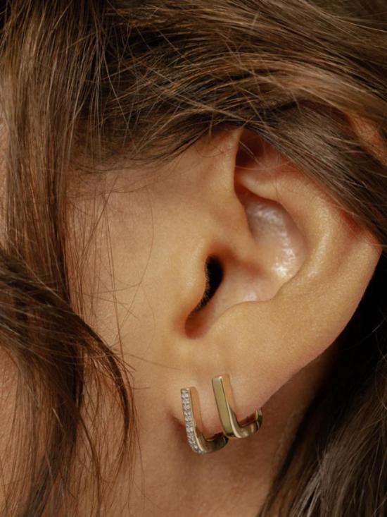  Otiumberg 이어링 오티움버그 페이브 스퀘어 후프 - OTHER BRANDS