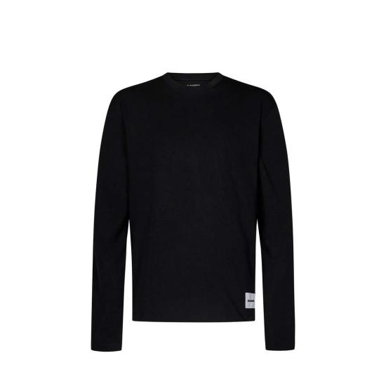  질샌더 긴팔 티셔츠 질 샌더 블랙  3팩 세트 - JIL SANDER