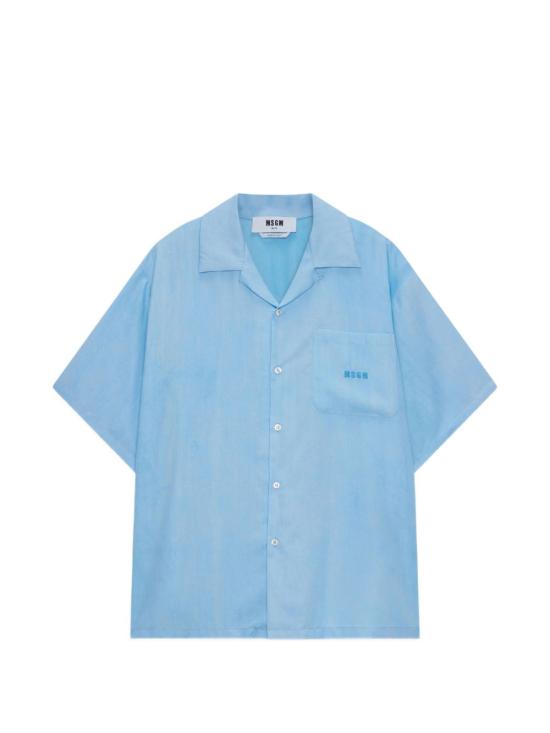 26SS 엠에스지엠 반팔 셔츠 4040ME08X 267009 84 LIGHT BLUE DOM