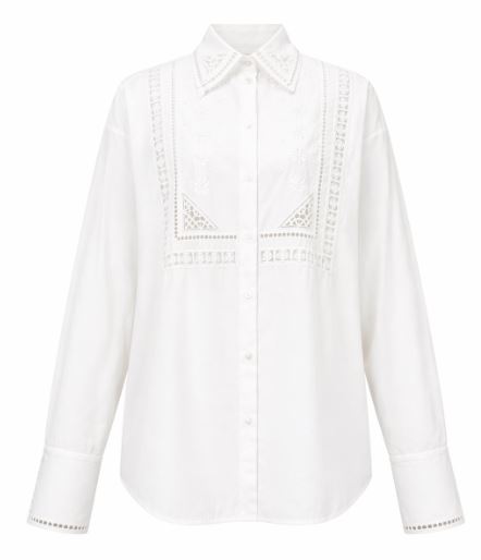 26SS 에르마노 설비노 셔츠 D482K332RBQP BQP10601 Bright white