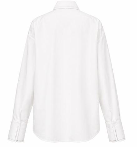 26SS 에르마노 설비노 셔츠 D482K332RBQP BQP10601 Bright white - ERMANNO SCERVINO