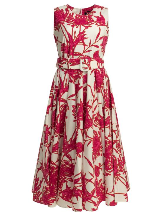 26SS 사만다 성 원피스 ASTERPRIMAVERA SILHOUETTEWHITE Fuchsia