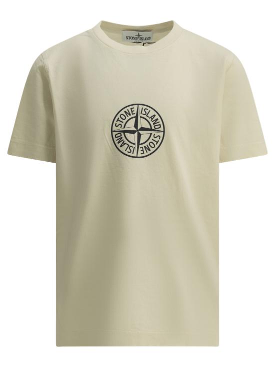 26SS [키즈] 스톤 아일랜드 티셔츠 2100011S0381V0097 White
