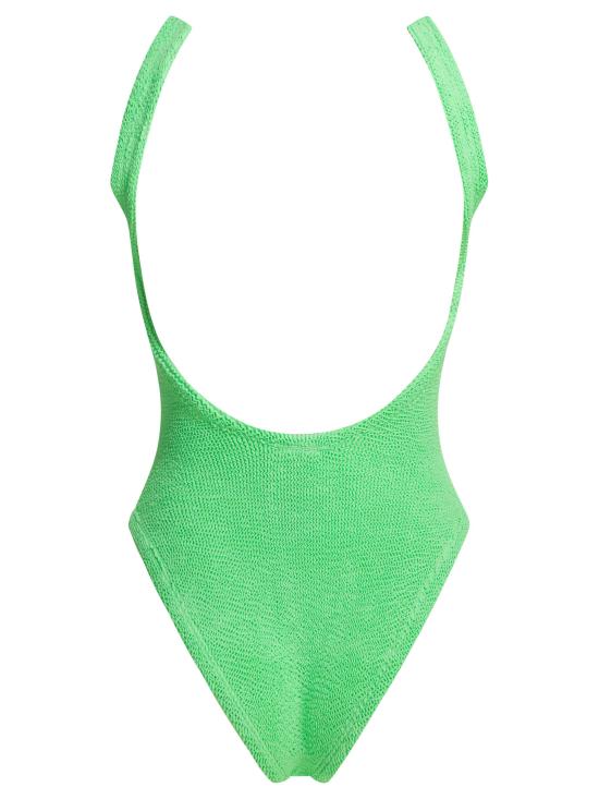 26SS 훈자 지 원피스 수영복 SQUARE NECK SWIMCRINKLELIME Green - HUNZA G