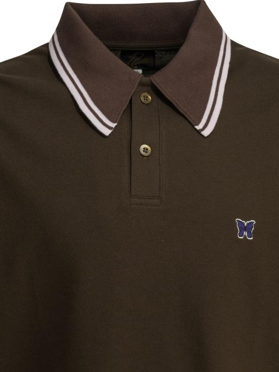 26SS 니들스 폴로 티셔츠 SX442C Brown - NEEDLES