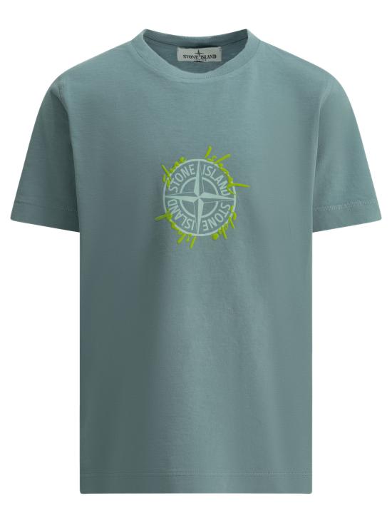 26SS [키즈] 스톤 아일랜드 티셔츠 2100009S0379V004A Light blue