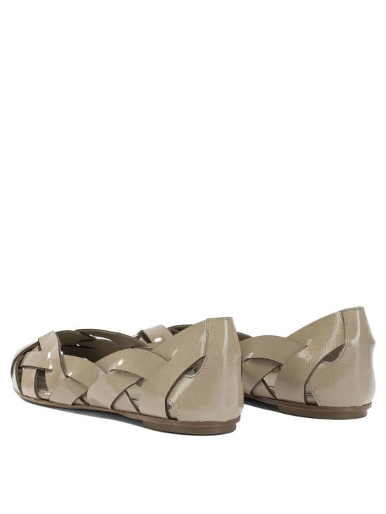 26SS 델 칼로 플랫 슈즈 12101LISIVETRO GRANO Beige - DEL CARLO