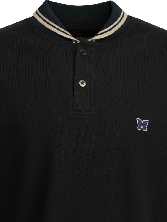 26SS 니들스 폴로 티셔츠 SX441D Black - NEEDLES