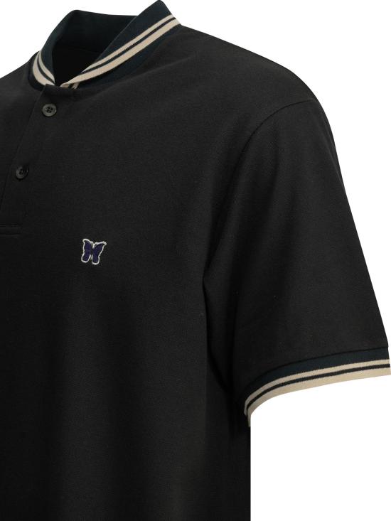 26SS 니들스 폴로 티셔츠 SX441D Black - NEEDLES