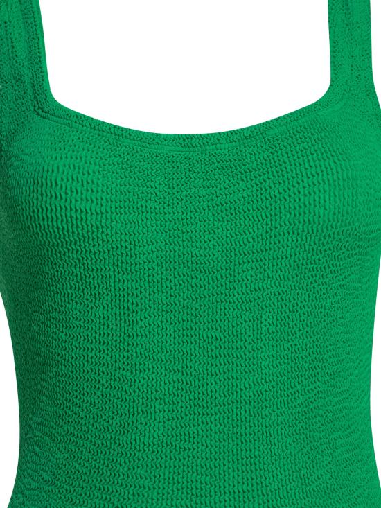 26SS 훈자 지 원피스 수영복 SQUARE NECK SWIMCRINKLEEMERALD Green - HUNZA G