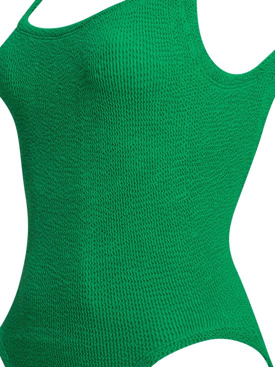 26SS 훈자 지 원피스 수영복 SQUARE NECK SWIMCRINKLEEMERALD Green - HUNZA G
