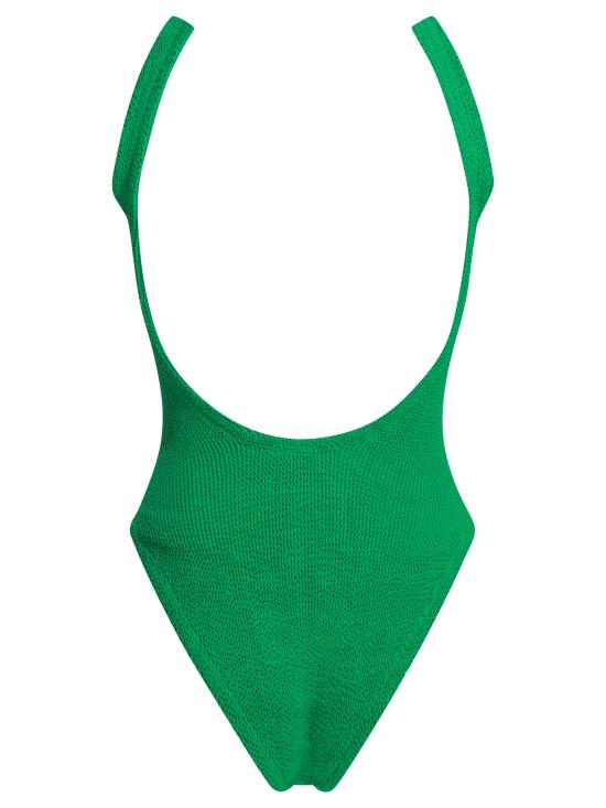 26SS 훈자 지 원피스 수영복 SQUARE NECK SWIMCRINKLEEMERALD Green - HUNZA G