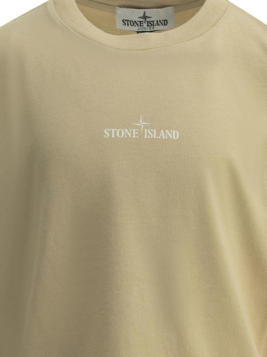 26SS [키즈] 스톤 아일랜드 티셔츠 2100009S0377V0090 Beige - STONE ISLAND