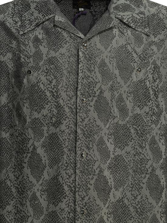 26SS 니들스 긴팔 셔츠 SX263A Grey - NEEDLES