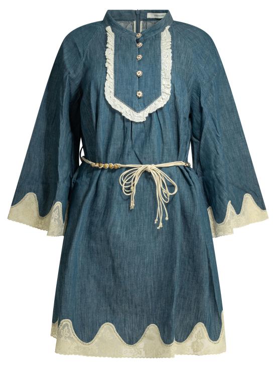 26SS 짐머만 미디 원피스 5624DRS261RAILWAY BLUE Blue