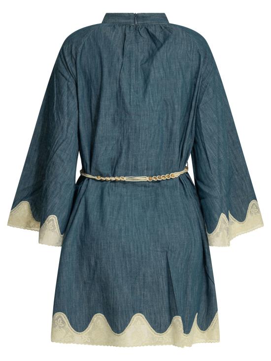 26SS 짐머만 미디 원피스 5624DRS261RAILWAY BLUE Blue - ZIMMERMANN
