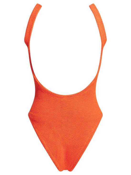 26SS 훈자 지 원피스 수영복 SQUARE NECK SWIMCRINKLEORANGE Orange - HUNZA G