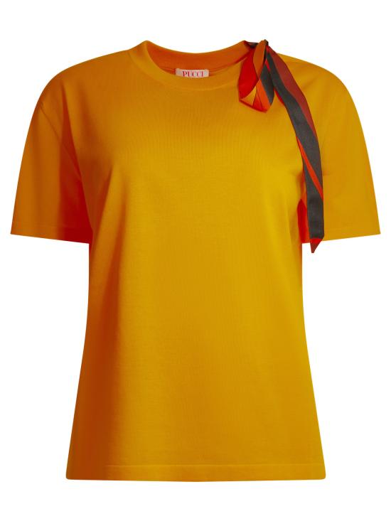 26SS 푸찌 반팔 티셔츠 6HKM716H950326 Orange