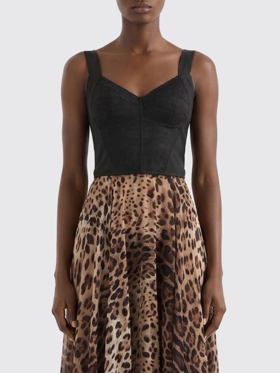 26SS 돌체앤가바나 민소매 티셔츠 F7T19TG9798 N0000 Black