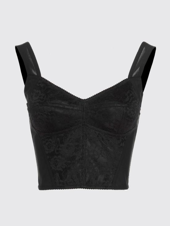 26SS 돌체앤가바나 민소매 티셔츠 F7T19TG9798 N0000 Black - DOLCE & GABBANA