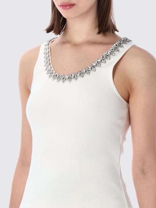 26SS 짐머만 민소매 티셔츠 7916TS26R IVO White - ZIMMERMANN