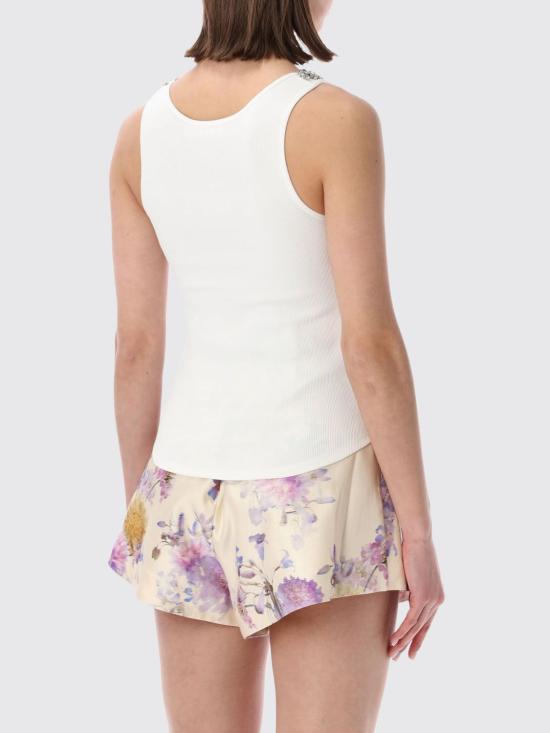 26SS 짐머만 민소매 티셔츠 7916TS26R IVO White - ZIMMERMANN