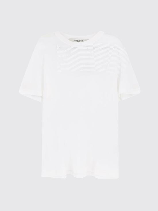 26SS 골든구스 반팔 티셔츠 GUP01220P002526 10359 White - GOLDEN GOOSE