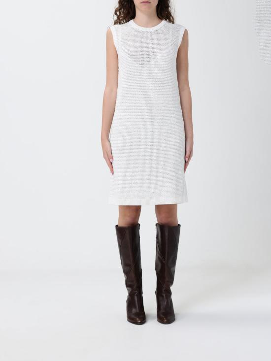 26SS 파비아나 필리피 시퀸 코튼 테이프 미니 드레스 ABD276F593M120 VR1 White