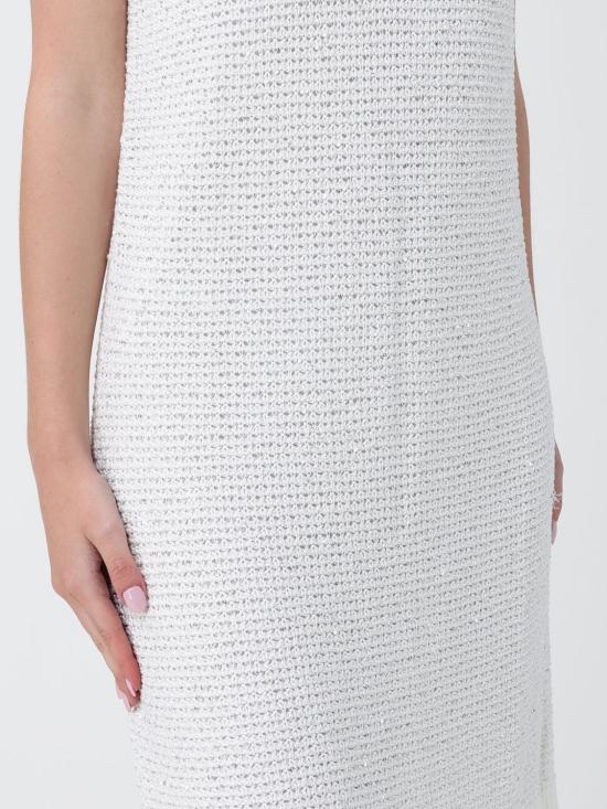 26SS 파비아나 필리피 시퀸 코튼 테이프 미니 드레스 ABD276F593M120 VR1 White - FABIANA FILIPPI