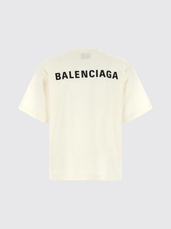 26SS 발렌시아가 백 미디엄 핏 티셔츠 850990TTVJ1 9020 White - BALENCIAGA