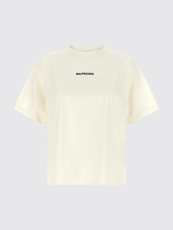 26SS 발렌시아가 백 미디엄 핏 티셔츠 850990TTVJ1 9020 White - BALENCIAGA