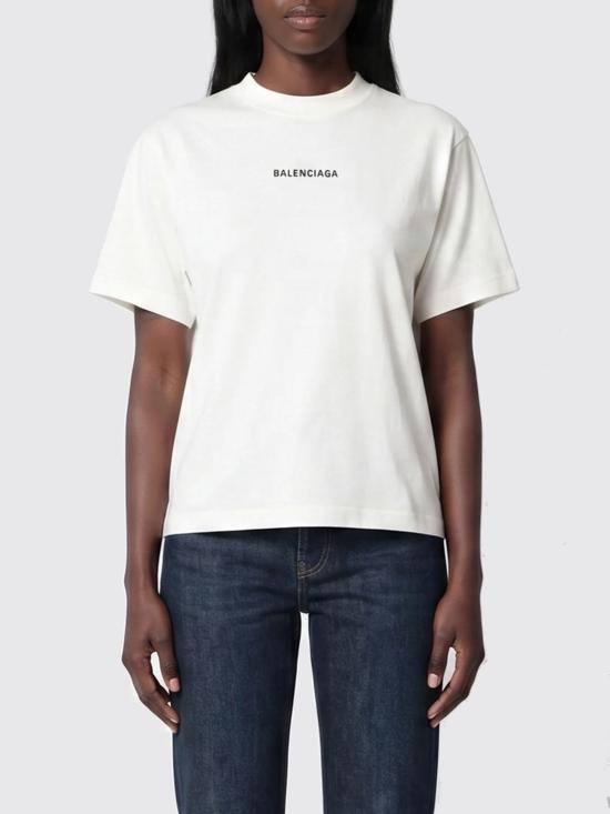 26SS 발렌시아가 백 미디엄 핏 티셔츠 850990TTVJ1 9020 White