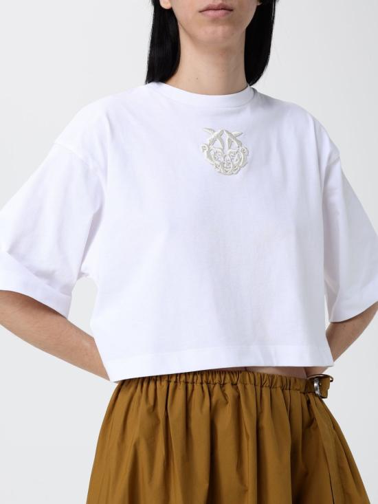 26SS 핑코 반팔 티셔츠 106814A3AM Z04 White - PINKO