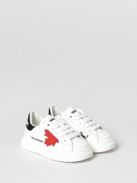 26SS [키즈] 디스퀘어드2 스니커즈 82665 01 White - DSQUARED2