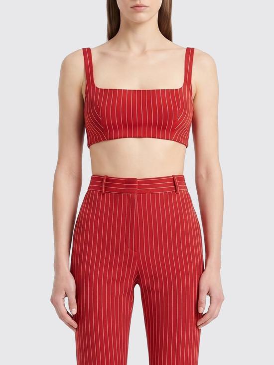26SS Oriane 민소매 티셔츠 BRALETTE REDSTRIPES Red