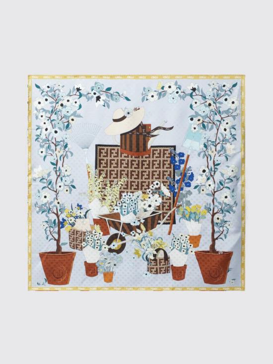 26SS 펜디 머플러/스카프 FXT091B01T F1WO1 Gnawed Blue