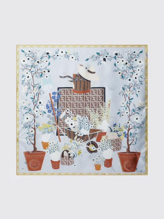 26SS 펜디 머플러/스카프 FXT091B01T F1WO1 Gnawed Blue - FENDI